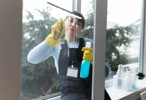 Nettoyage de vitres intérieures et extérieures à la Turbie